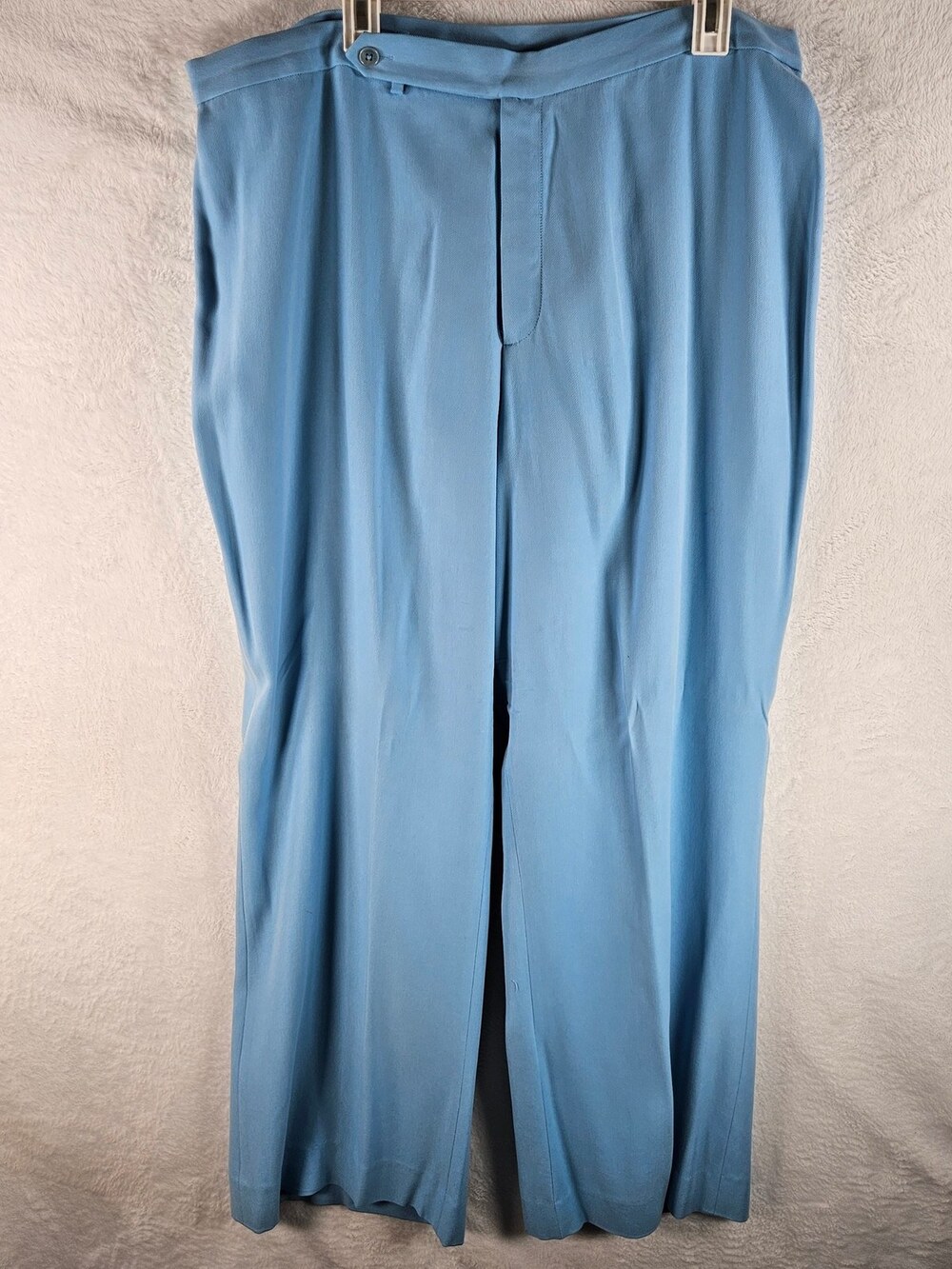 Lauren Ralph Lauren Silk Dress Pants Light Blue Pleated Wide Leg Women's Sz 22W